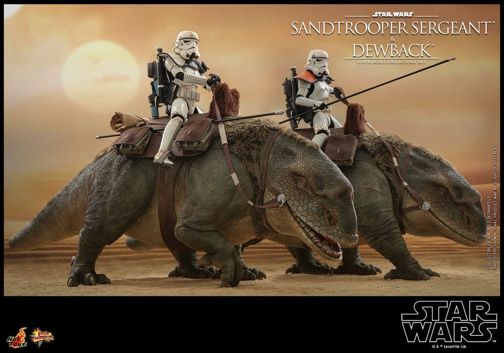 SANDTROOPER SERGEANT & DEWBACK β PACK DE 2 FIGURAS 1/6 (HOT TOYS β STAR WARS EPISODE IV)