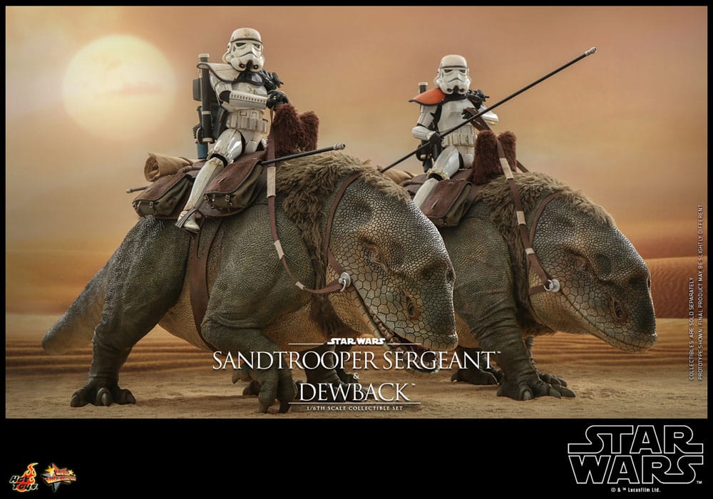 SANDTROOPER SERGEANT & DEWBACK β PACK DE 2 FIGURAS 1/6 (HOT TOYS β STAR WARS EPISODE IV)