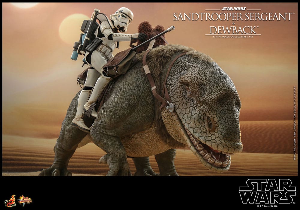 SANDTROOPER SERGEANT & DEWBACK β PACK DE 2 FIGURAS 1/6 (HOT TOYS β STAR WARS EPISODE IV)