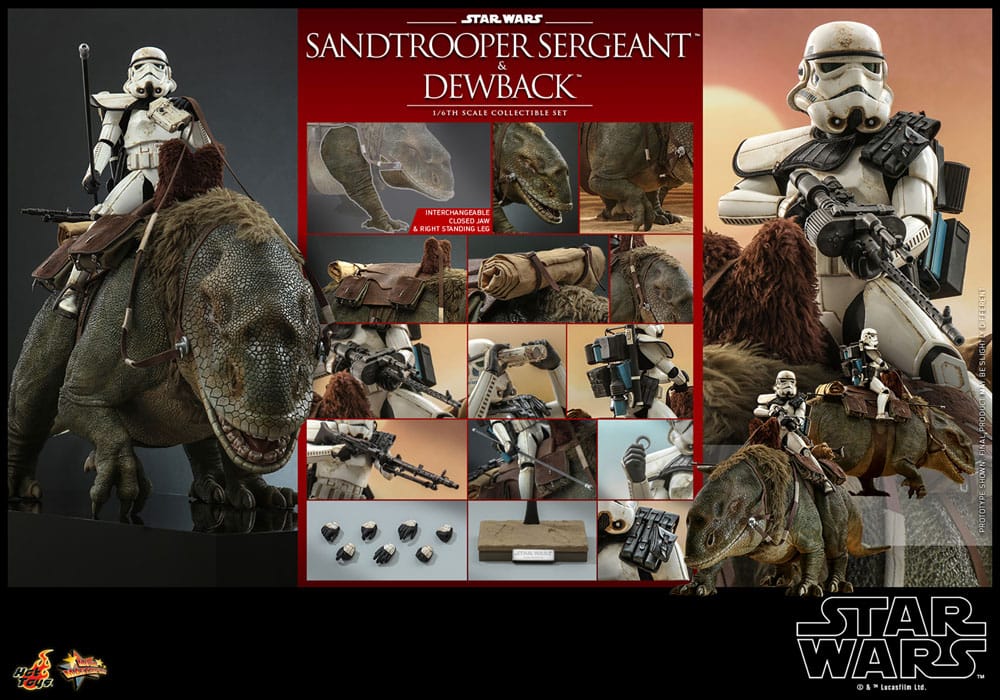 SANDTROOPER SERGEANT & DEWBACK β PACK DE 2 FIGURAS 1/6 (HOT TOYS β STAR WARS EPISODE IV)