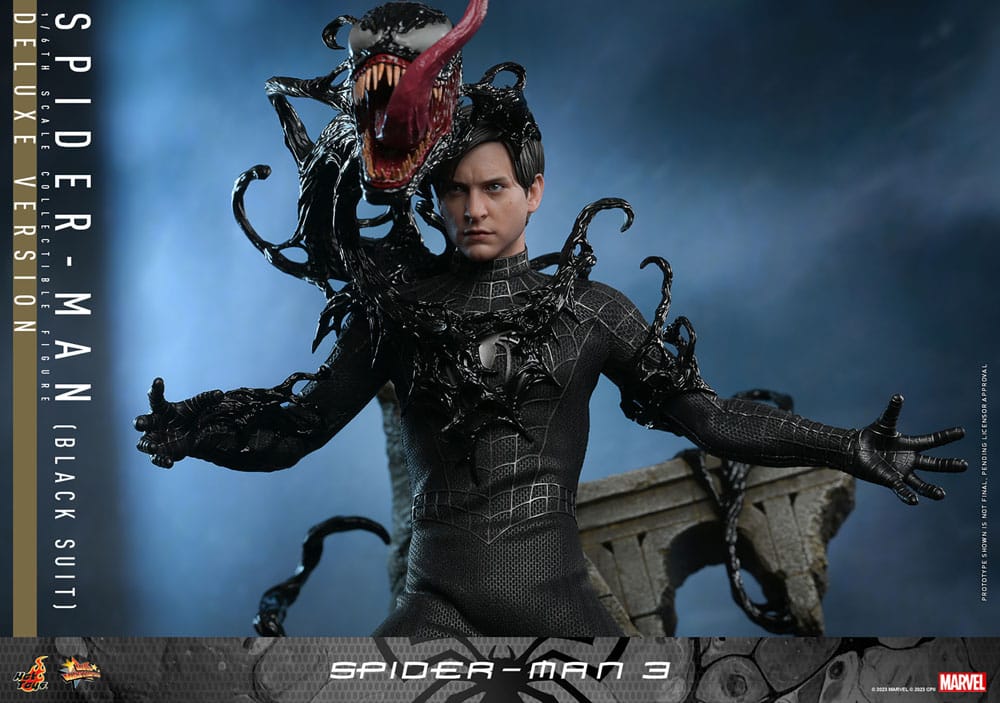 SPIDER-MAN (BLACK SUIT) DELUXE VERSION – SPIDER-MAN 3 1/6 HOT TOYS MOVIE MASTERPIECE