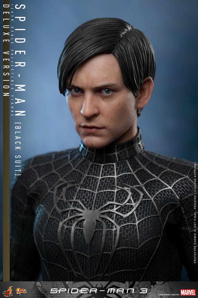 SPIDER-MAN (BLACK SUIT) DELUXE VERSION – SPIDER-MAN 3 1/6 HOT TOYS MOVIE MASTERPIECE