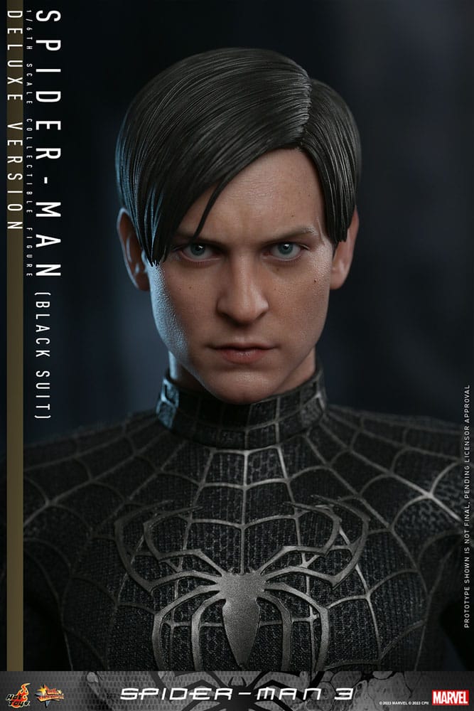 SPIDER-MAN (BLACK SUIT) DELUXE VERSION – SPIDER-MAN 3 1/6 HOT TOYS MOVIE MASTERPIECE