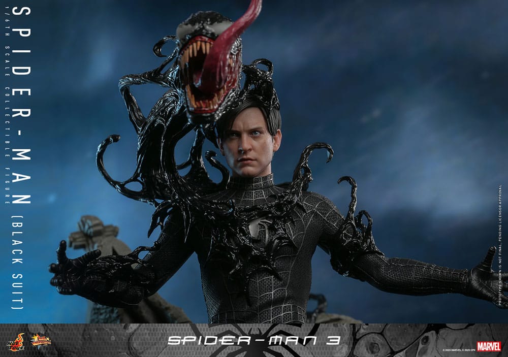 SPIDER-MAN (BLACK SUIT) – SPIDER-MAN 3 1/6 HOT TOYS MOVIE MASTERPIECE