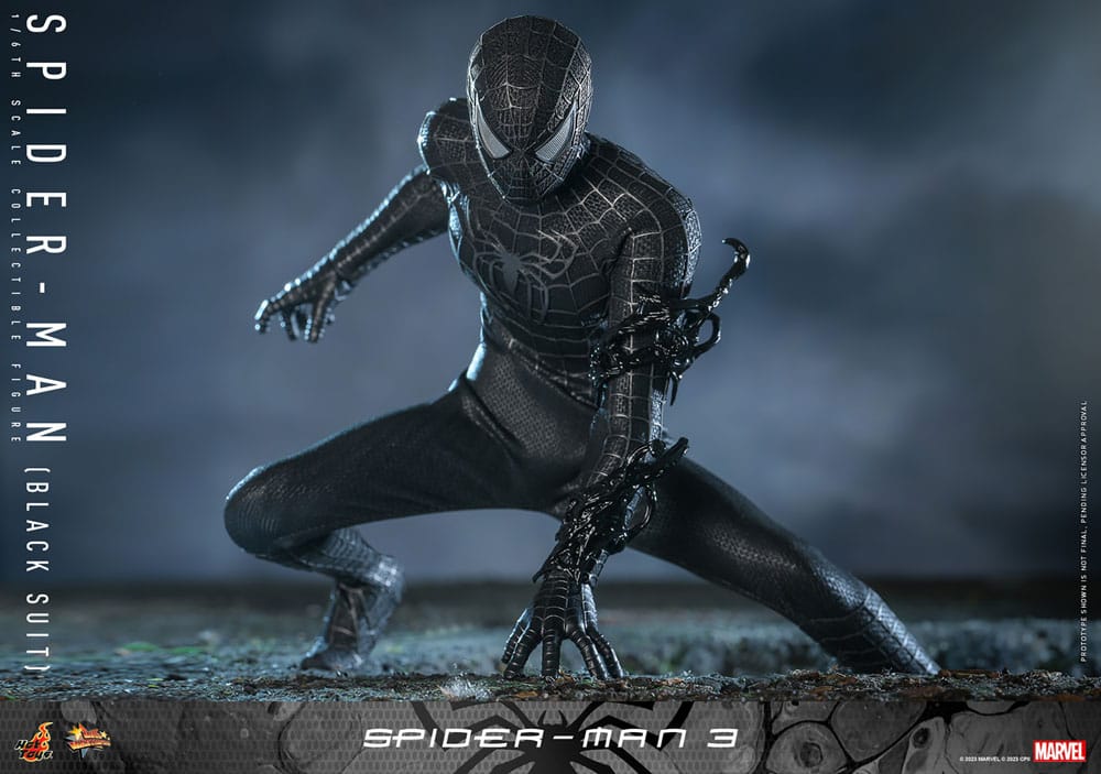SPIDER-MAN (BLACK SUIT) – SPIDER-MAN 3 1/6 HOT TOYS MOVIE MASTERPIECE