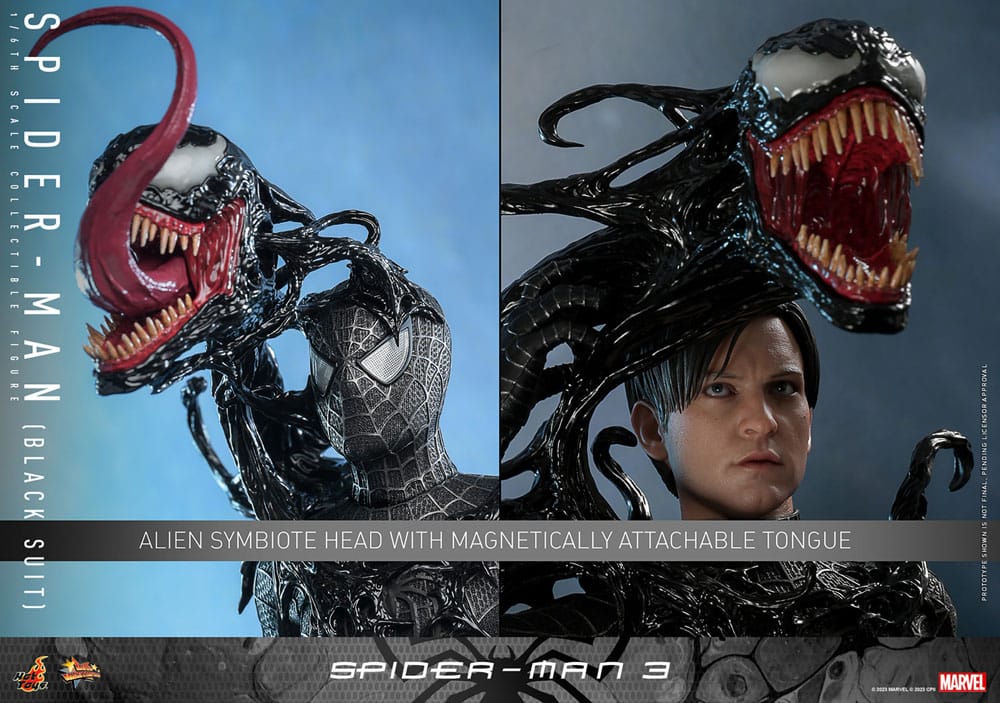 SPIDER-MAN (BLACK SUIT) – SPIDER-MAN 3 1/6 HOT TOYS MOVIE MASTERPIECE