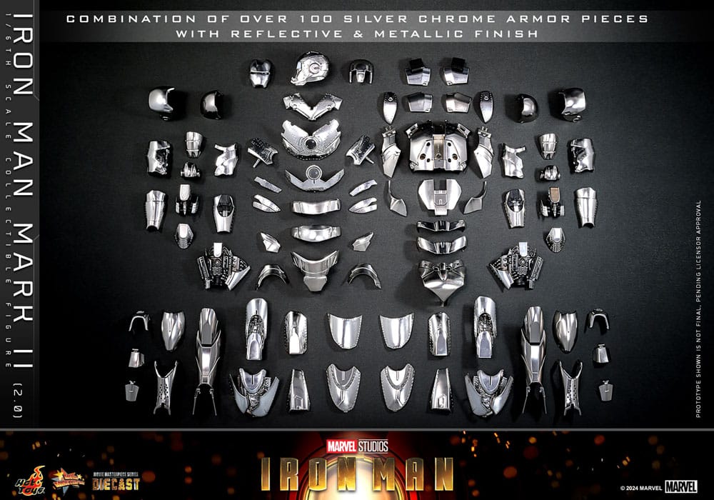 IRON MAN – FIGURA 1/6 MARK II (2.0) 33 CM (HOT TOYS – MARVEL)