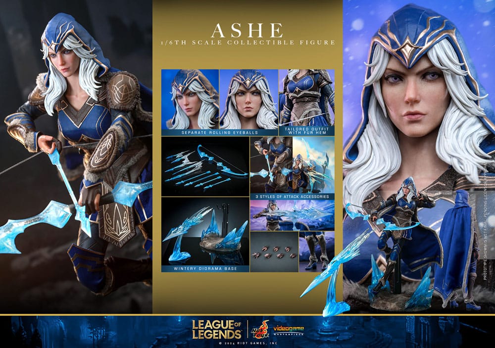 ASHE – LEAGUE OF LEGENDS 1/6 HOT TOYS VIDEO GAME MASTERPIECE