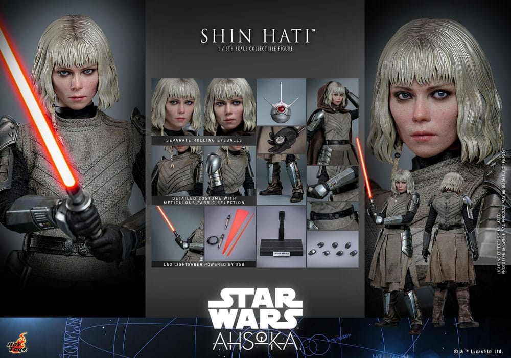 SHIN HATI - STAR WARS AHSOKA FIGURA 1/6 HOT TOYS 28 CM