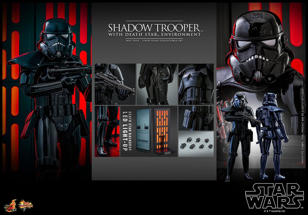 SHADOW TROOPER CON ESCENARIO DE LA ESTRELLA DE LA MUERTE – HOT TOYS FIGURA 1/6 STAR WARS