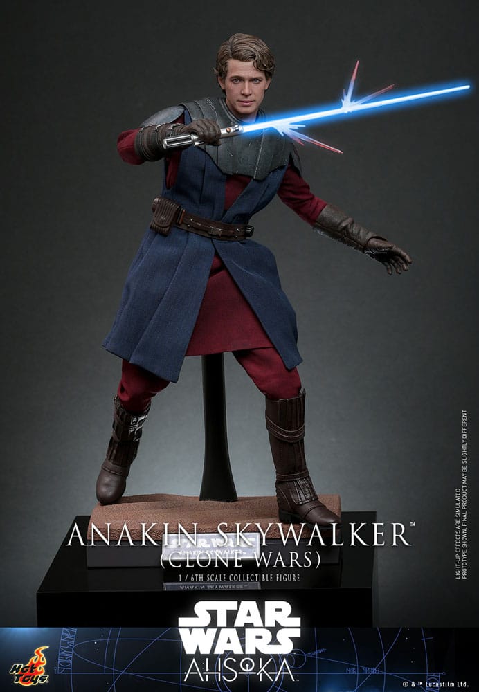 ANAKIN SKYWALKER STAR WARS 31 CM - THE CLONE WARS - FIGURA 1/6 - HOT TOYS