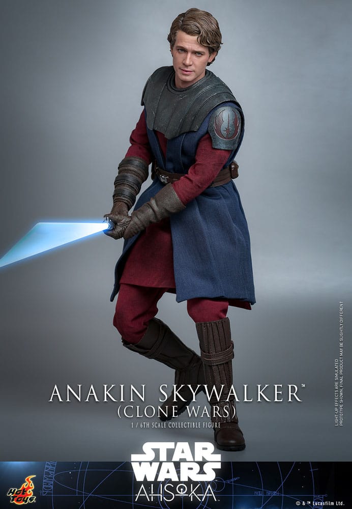 ANAKIN SKYWALKER STAR WARS 31 CM - THE CLONE WARS - FIGURA 1/6 - HOT TOYS