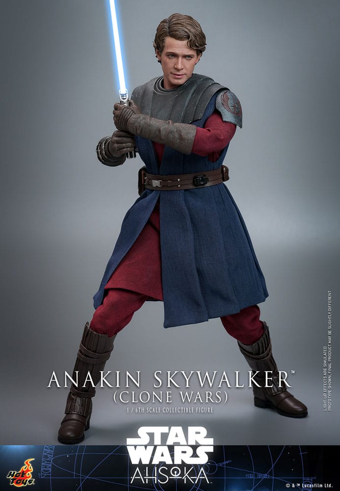 ANAKIN SKYWALKER STAR WARS 31 CM - THE CLONE WARS - FIGURA 1/6 - HOT TOYS