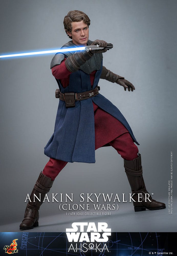 ANAKIN SKYWALKER STAR WARS 31 CM - THE CLONE WARS - FIGURA 1/6 - HOT TOYS