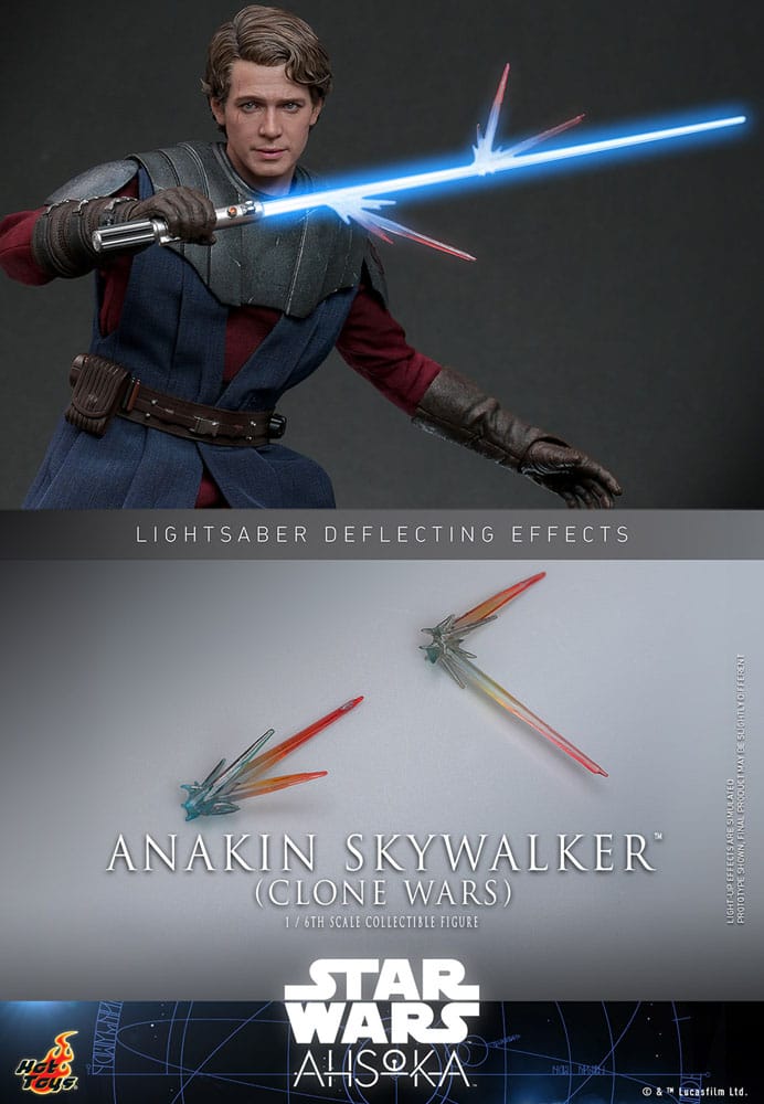 ANAKIN SKYWALKER STAR WARS 31 CM - THE CLONE WARS - FIGURA 1/6 - HOT TOYS