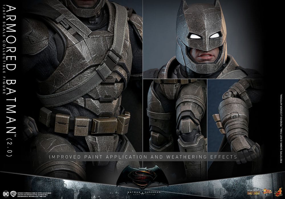 ARMORED BATMAN 2.0 – HOT TOYS 1/6 MOVIE MASTERPIECE – BATMAN V SUPERMAN – 33 CM FIGURA DE COLECCIÓN