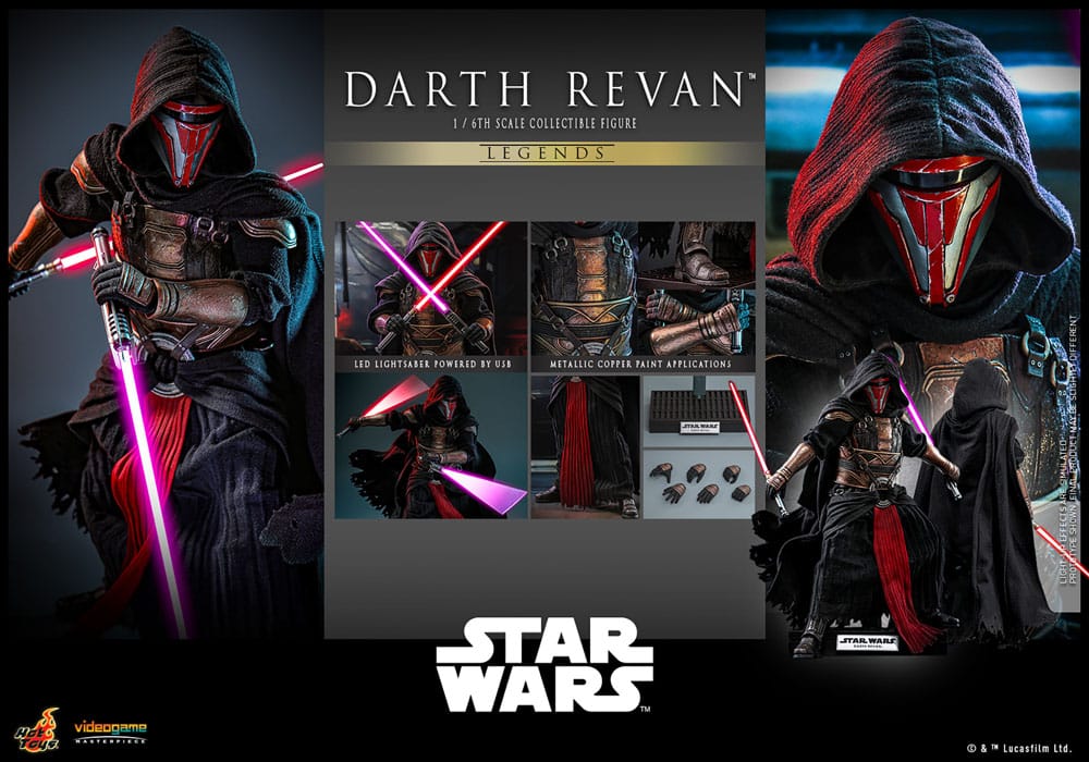 DARTH REVAN - FIGURA 1/6 STAR WARS LEGENDS VIDEO GAME MASTERPIECE 31 CM - HOT TOYS
