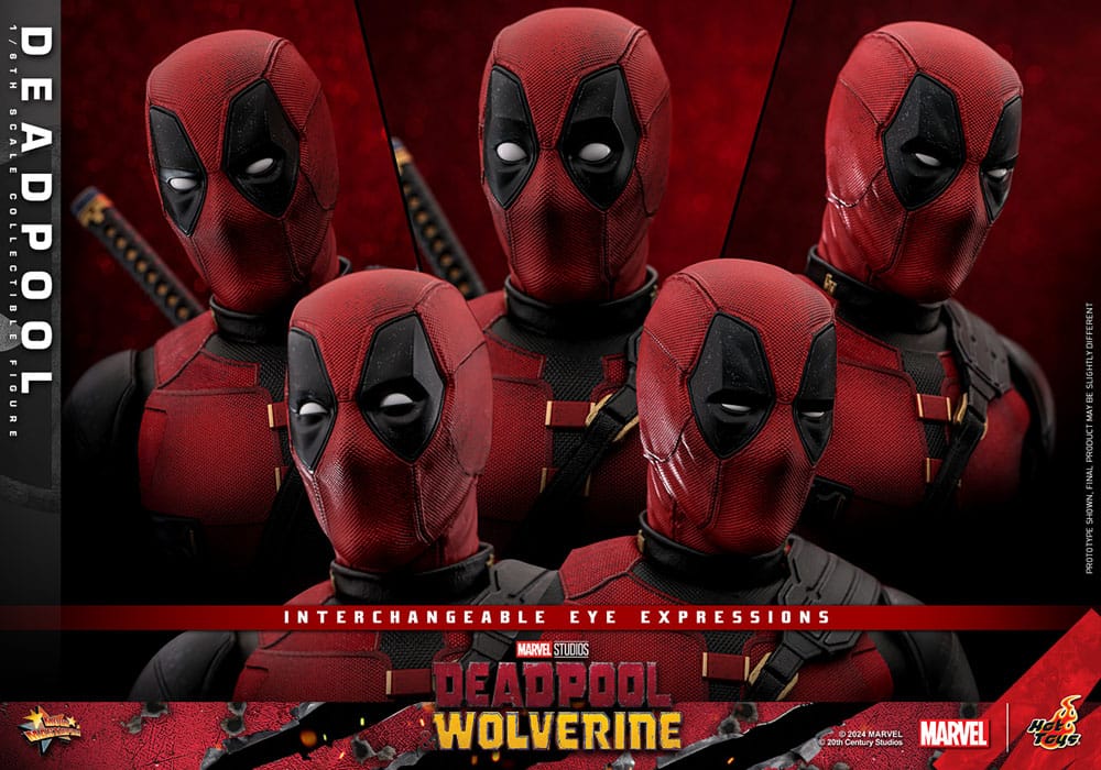 DEADPOOL - FIGURA 1/6 ESCALA - HOT TOYS – DEADPOOL & WOLVERINE MOVIE