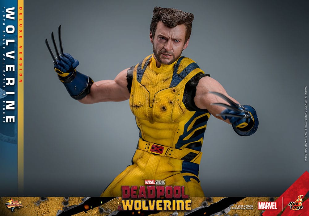 WOLVERINE – DEADPOOL & WOLVERINE (DELUXE VERSION) – FIGURA 1/6 ESCALA – HOT TOYS – MOVIE MASTERPIECE SERIES