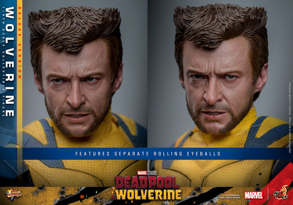 WOLVERINE – DEADPOOL & WOLVERINE (DELUXE VERSION) – FIGURA 1/6 ESCALA – HOT TOYS – MOVIE MASTERPIECE SERIES