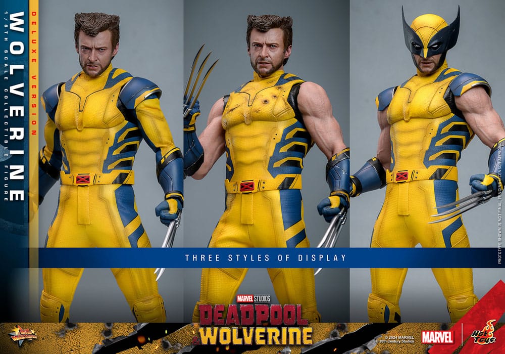 WOLVERINE – DEADPOOL & WOLVERINE (DELUXE VERSION) – FIGURA 1/6 ESCALA – HOT TOYS – MOVIE MASTERPIECE SERIES