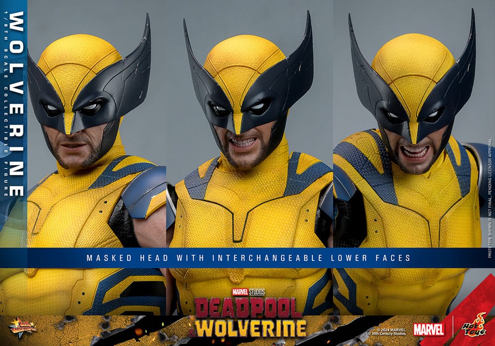 WOLVERINE CON MÁSCARA - DEADPOOL & WOLVERINE MOVIE HOT TOYS 1/6 ESCALA
