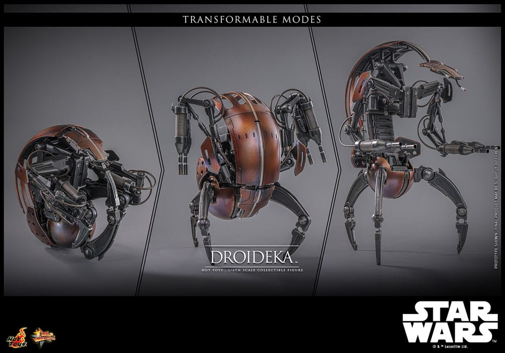 STAR WARS: EPISODE I FIGURA 1/6 DROIDEKA 27 CM | HOT TOYS – LÍNEA MOVIE MASTERPIECE