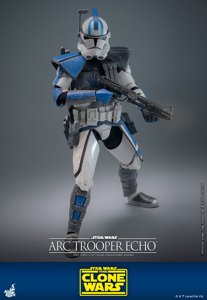 ARC TROOPER ECHO - STAR WARS THE CLONE WARS - FIGURA ARTICULADA 1/6 ESCALA 30 CM - HOT TOYS