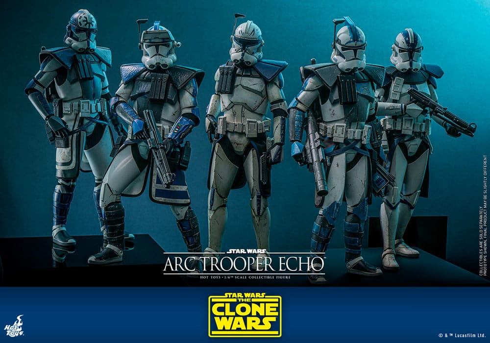 ARC TROOPER ECHO - STAR WARS THE CLONE WARS - FIGURA ARTICULADA 1/6 ESCALA 30 CM - HOT TOYS