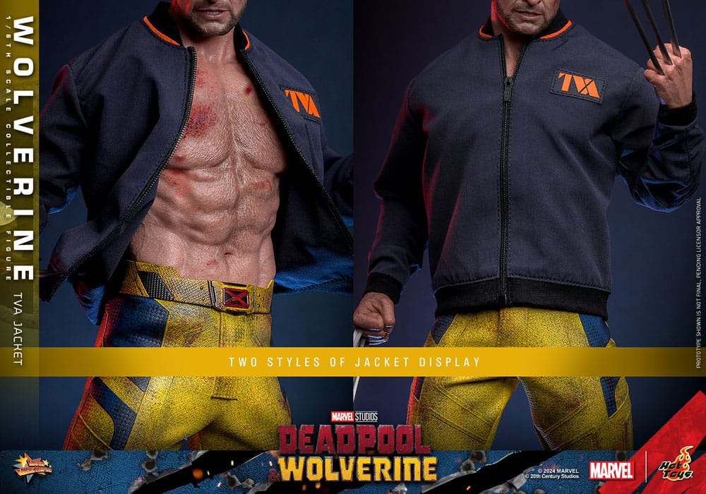WOLVERINE DEADPOOL & WOLVERINE - MOVIE MASTERPIECE 1/6 - TVA JACKET VERSION 31 CM HOT TOYS