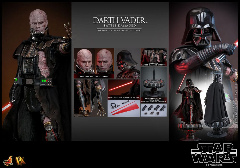DARTH VADER (BATTLE DAMAGED) HOT TOYS