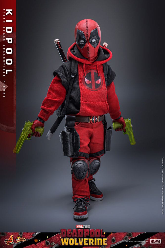 DEADPOOL & WOLVERINE FIGURA 1/6 KIDPOOL 22 CM – HOT TOYS – LÍNEA MOVIE MASTERPIECE