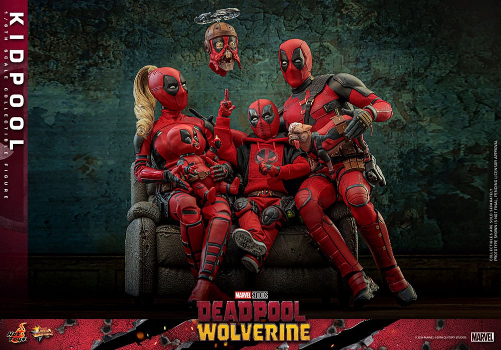 DEADPOOL & WOLVERINE FIGURA 1/6 KIDPOOL 22 CM – HOT TOYS – LÍNEA MOVIE MASTERPIECE