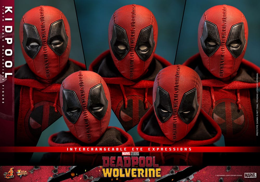 DEADPOOL & WOLVERINE FIGURA 1/6 KIDPOOL 22 CM – HOT TOYS – LÍNEA MOVIE MASTERPIECE