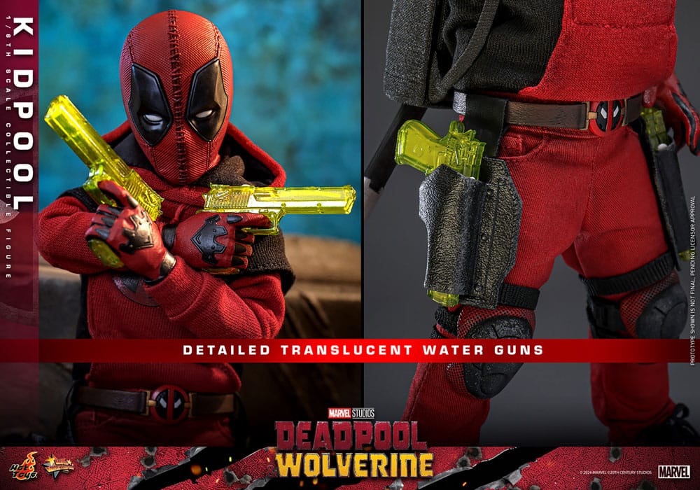 DEADPOOL & WOLVERINE FIGURA 1/6 KIDPOOL 22 CM – HOT TOYS – LÍNEA MOVIE MASTERPIECE