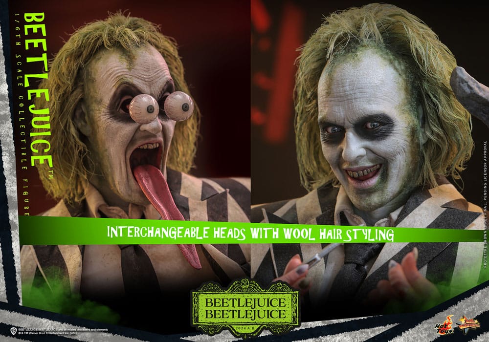 BEETLEJUICE BEETLEJUICE MOVIE MASTERPIECE 1/6 - BEETLEJUICE HOT TOYS 30 CM