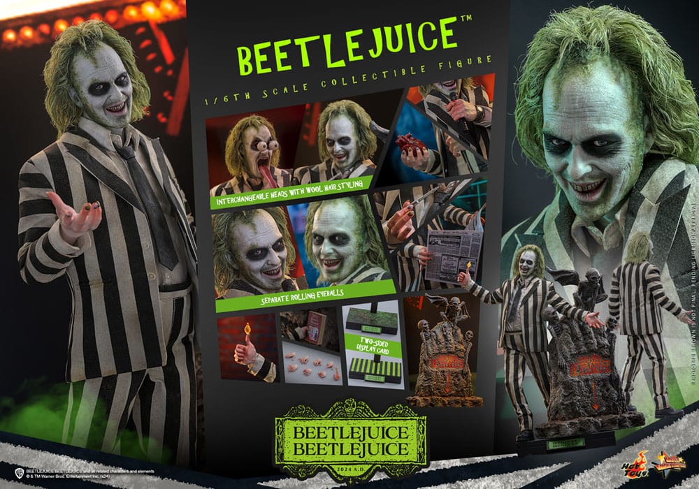 BEETLEJUICE BEETLEJUICE MOVIE MASTERPIECE 1/6 - BEETLEJUICE HOT TOYS 30 CM