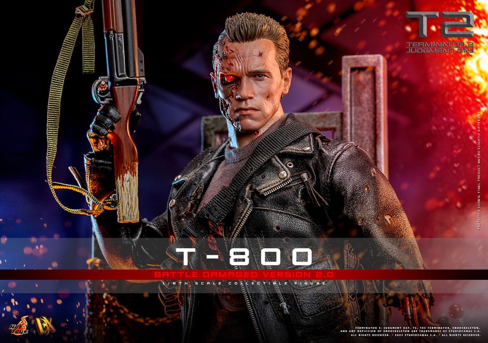 TERMINATOR 2 BATTLE DAMAGED VERSION 2.0 HOT TOYS