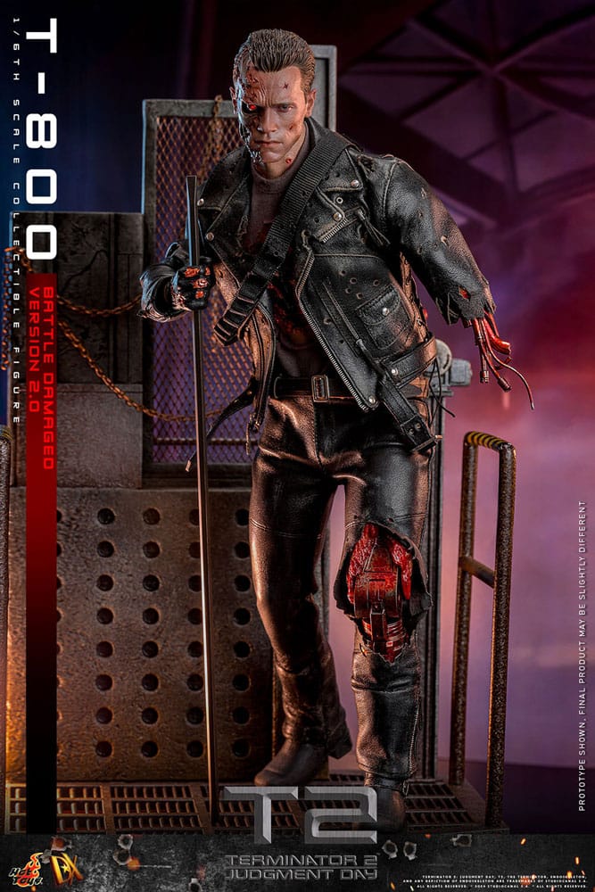 TERMINATOR 2 BATTLE DAMAGED VERSION 2.0 HOT TOYS