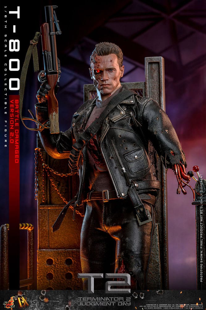 TERMINATOR 2 BATTLE DAMAGED VERSION 2.0 HOT TOYS
