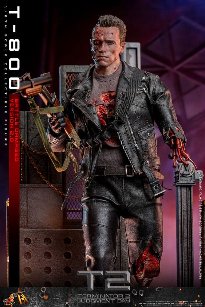 TERMINATOR 2 BATTLE DAMAGED VERSION 2.0 HOT TOYS