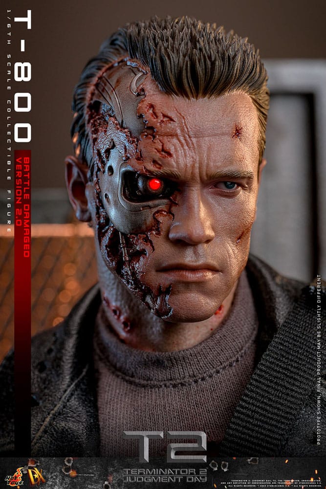 TERMINATOR 2 BATTLE DAMAGED VERSION 2.0 HOT TOYS