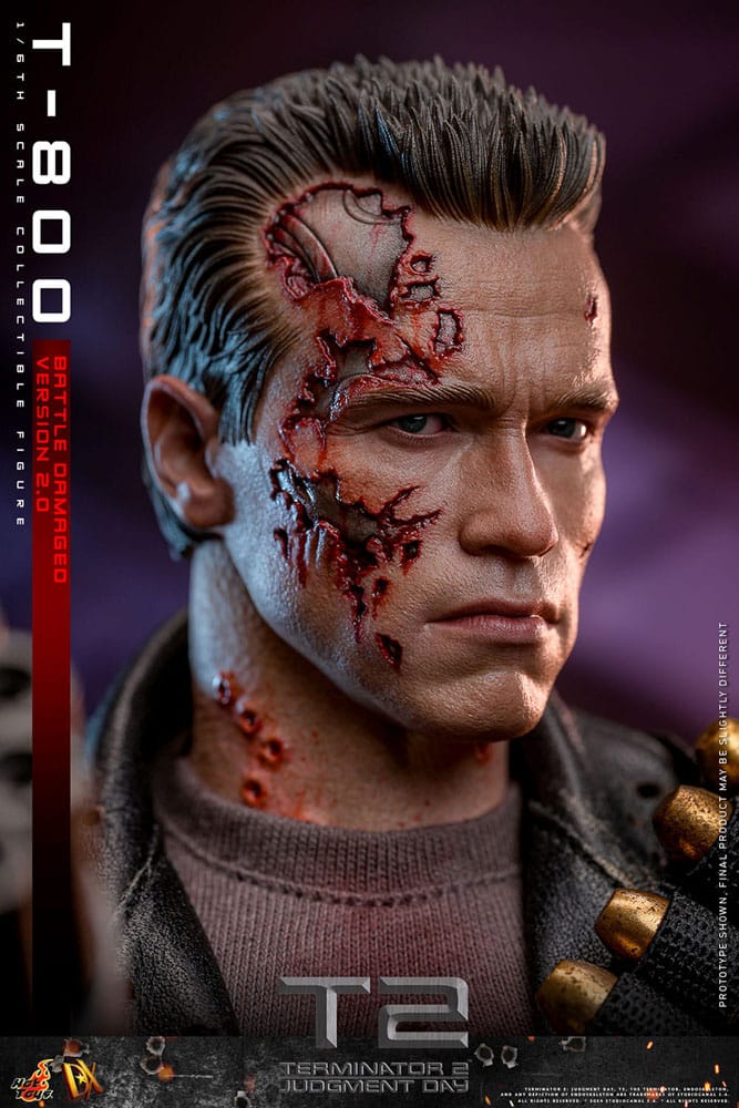 TERMINATOR 2 BATTLE DAMAGED VERSION 2.0 HOT TOYS