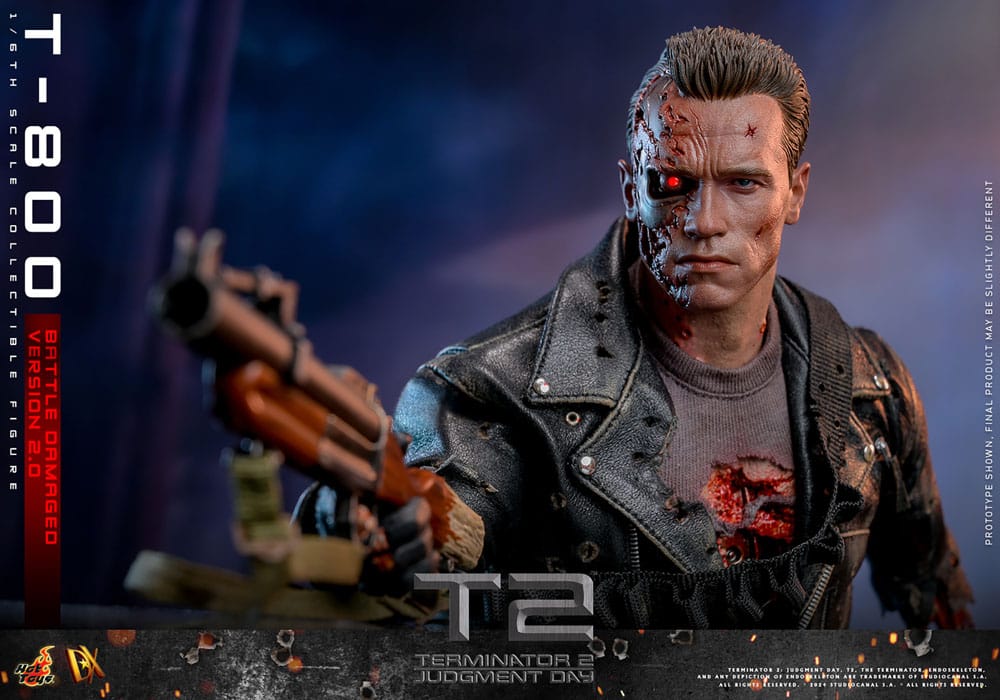 TERMINATOR 2 BATTLE DAMAGED VERSION 2.0 HOT TOYS