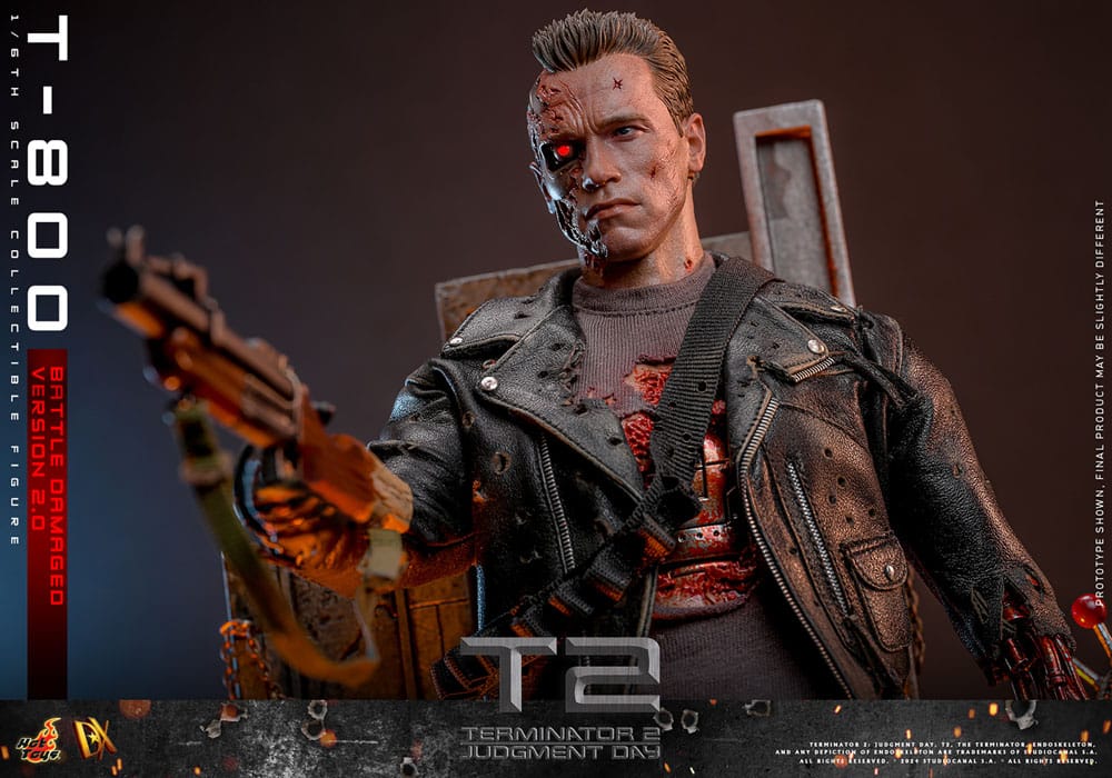 TERMINATOR 2 BATTLE DAMAGED VERSION 2.0 HOT TOYS