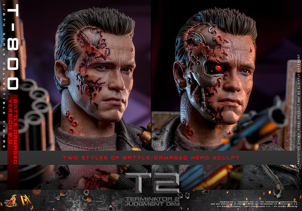 TERMINATOR 2 BATTLE DAMAGED VERSION 2.0 HOT TOYS