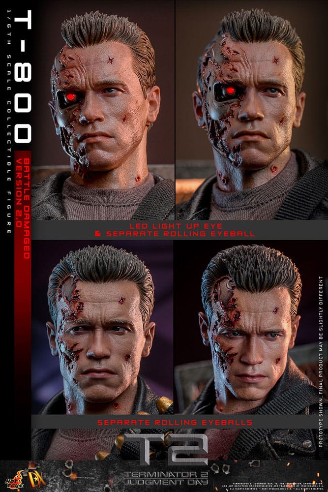 TERMINATOR 2 BATTLE DAMAGED VERSION 2.0 HOT TOYS
