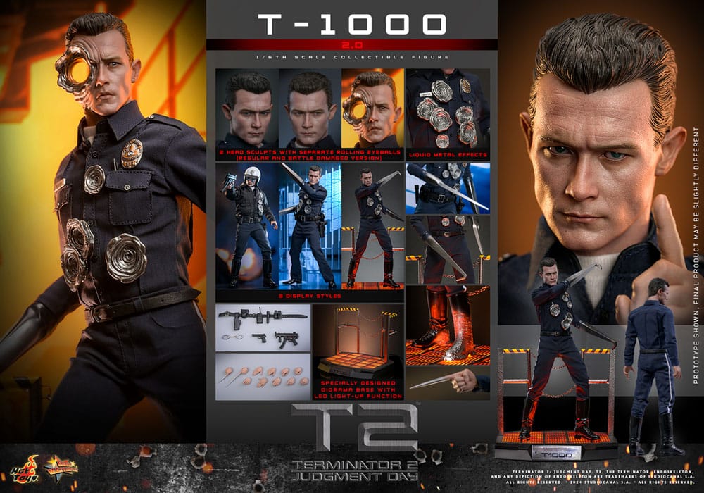 T-1000 2.0 TERMINATOR 2 HOT TOYS