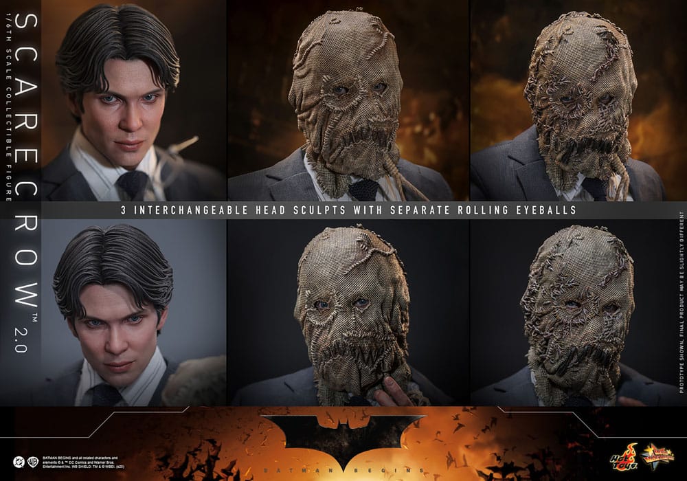 SCARECROW 2.0 – FIGURA HOT TOYS 1/6 – BATMAN BEGINS – DC COMICS