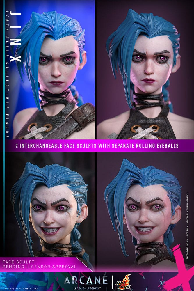 JINX 1/6 – ARCANNE – FIGURA HOT TOYS LEAGUE OF LEGENDS 27 CM